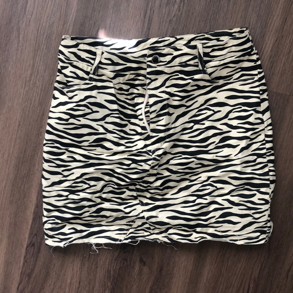 Princess Polly Zebra Print Skirt